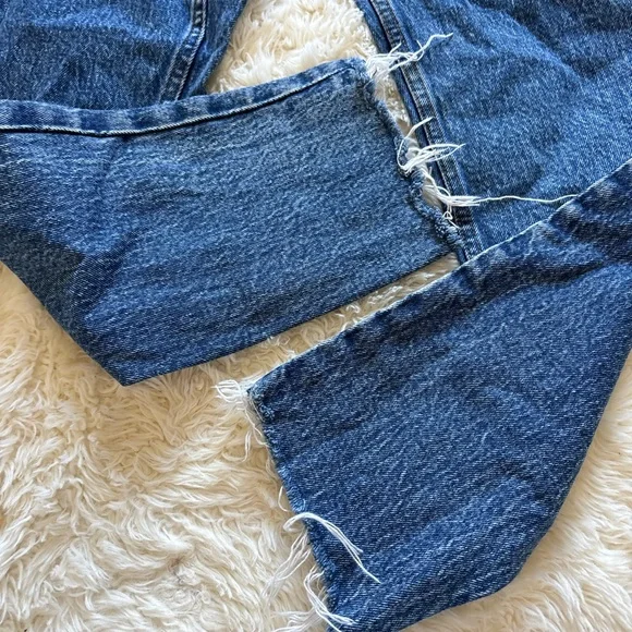 Abercrombie & Fitch Dark Blue High-Rise Skinny Jeans - Picture 3 of 9